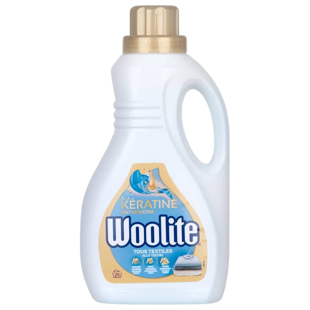 Woolite - Wasmiddel - Vloeibaar - Alle Textiel - Met Keratine - 25Wb/1.5L