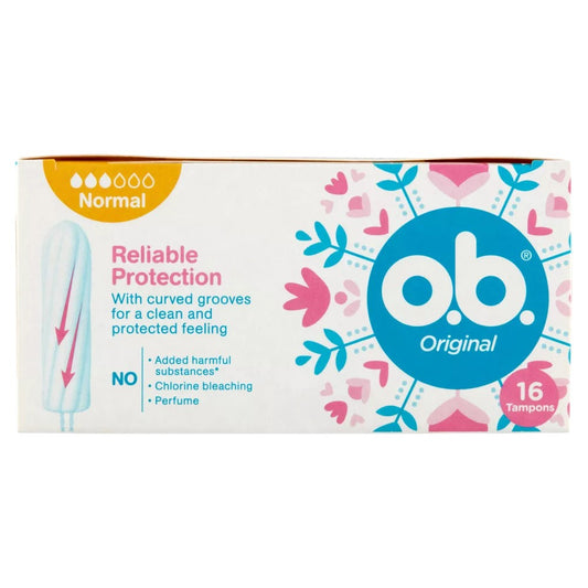 O.B. Original - Tampons - Reliable Protection - 3 Normal - 16 Stuks