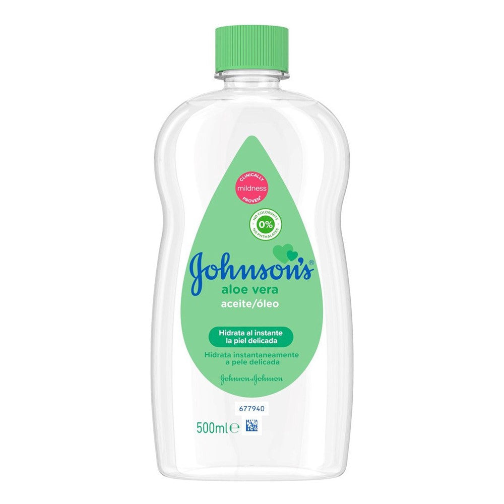 Johnson's - Baby Huidverzorging - Babyolie - Aloe Vera - 500ml