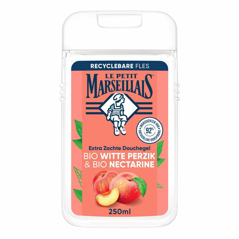 Le Petit Marseiliais - Douchegel - Hydrating & Refreshing - Bio White Peach & Bio Nectarine - 250ml