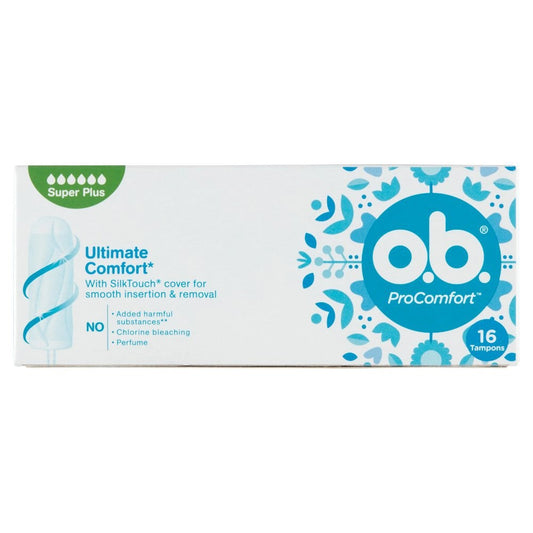 O.B. ProComfort - Tampons - Ultimate Comfort - 6 Super Plus - 16 Stuks