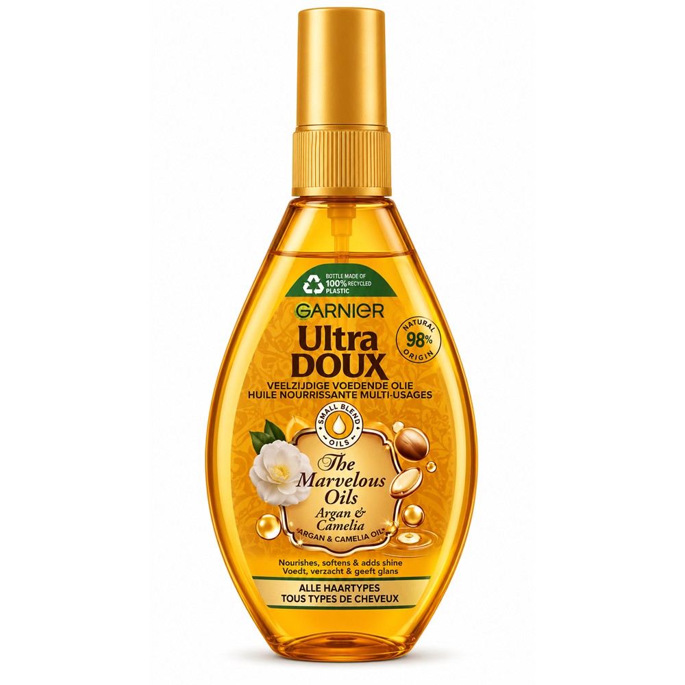 Garnier Ultra Doux - Haarolie - The Marvelous Oils - Argan & Camelia - 150ml