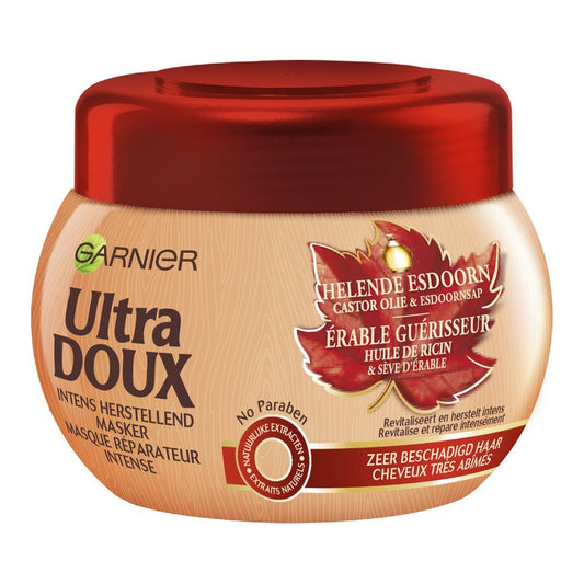 Garnier Ultra Doux - Haarmasker - Helende Esdoorn - Castorolie & Esdoornsap - 300ml