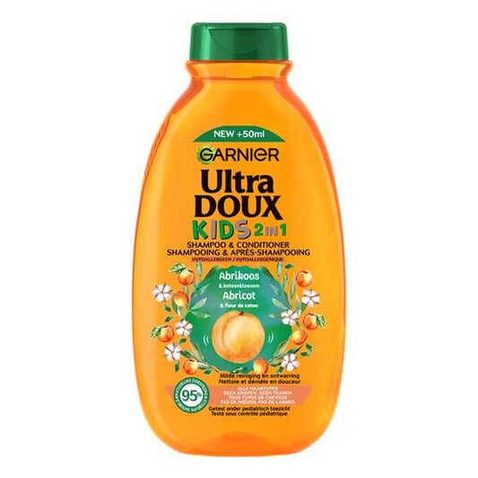 Garnier Ultra Doux - Shampoo - 2-in-1 For Kids - Apricot & Cotton Blossom - 250ml