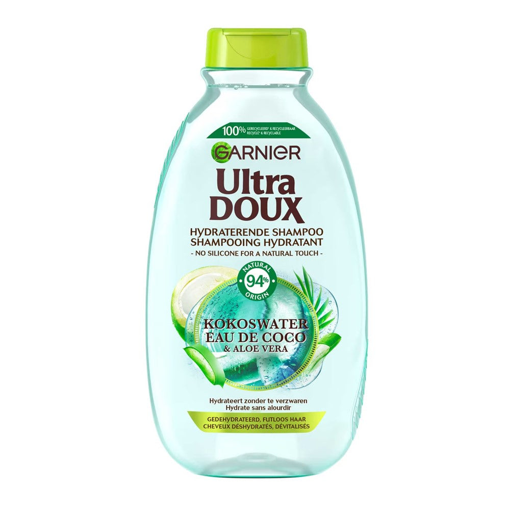 Garnier Ultra Doux - Shampoo - Kokoswater & Aloe Vera - 250ml