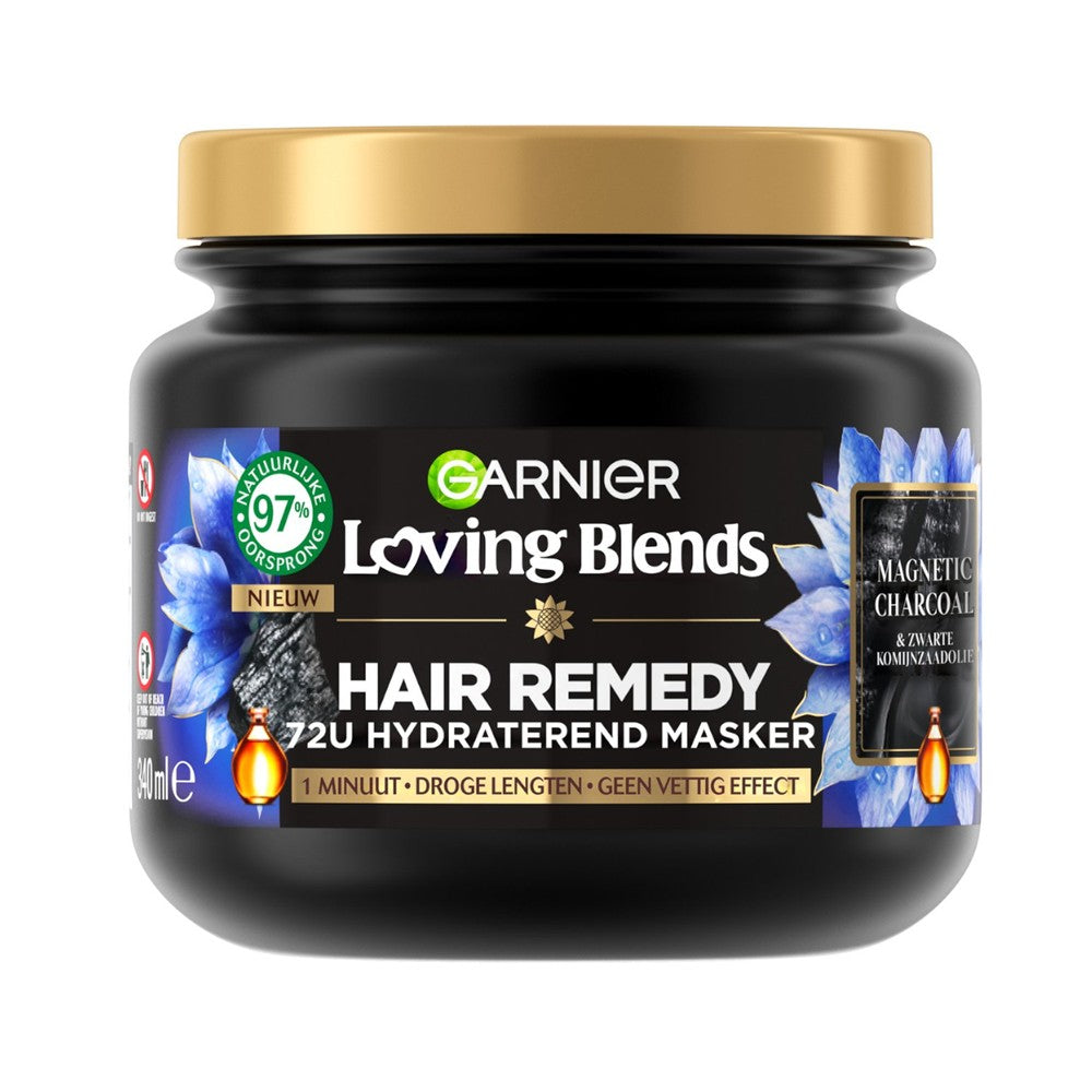 Garnier Loving Blends - Haarmasker - Hair Remedy Magnetic Charcoal - 340ml