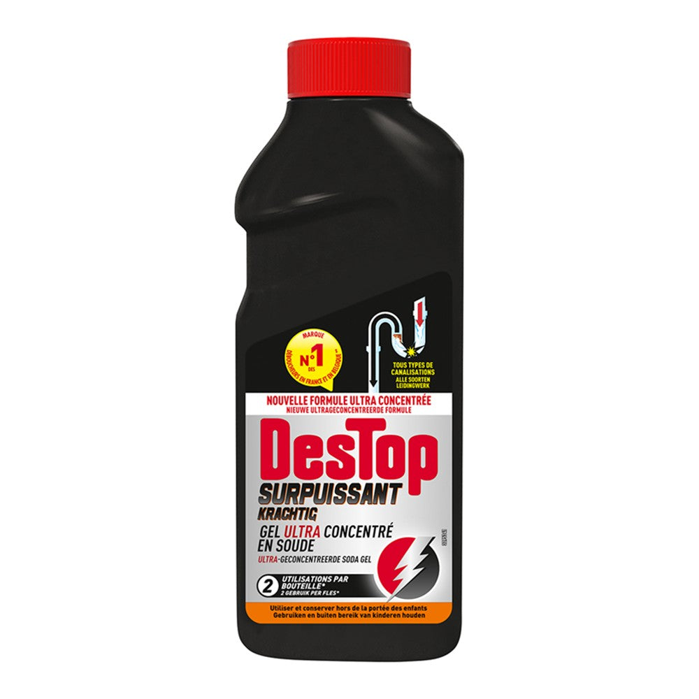 Destop - Ontstopper - Vloeibaar - Ultra - Zwart - 500ml