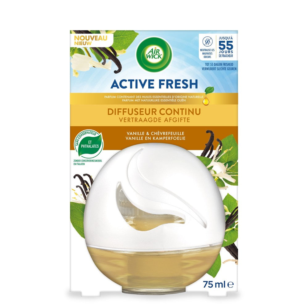 Air Wick - Luchtverfrisser - Active Fresh Liquid Air - Vanilla & Honeysuckle - 75ml