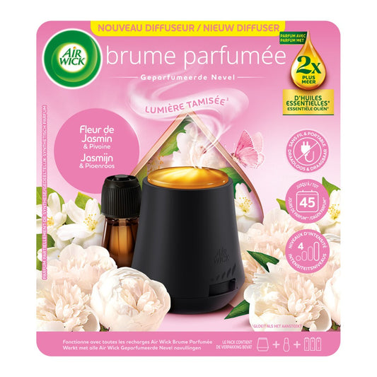 Air Wick - Elektrisch Luchtverfrisser - Starterset - Essential Mist - Jasmine & Peony - 20ml