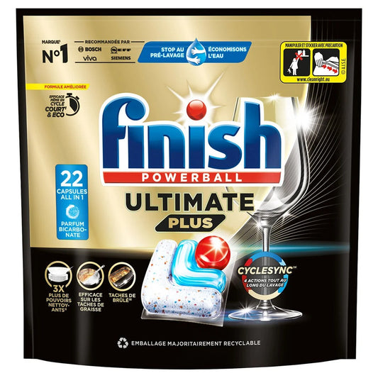 Finish Powerball - Vaatwas - Capsule - Ultimate Plus - Bicarbonate - 22Wb/268.4g