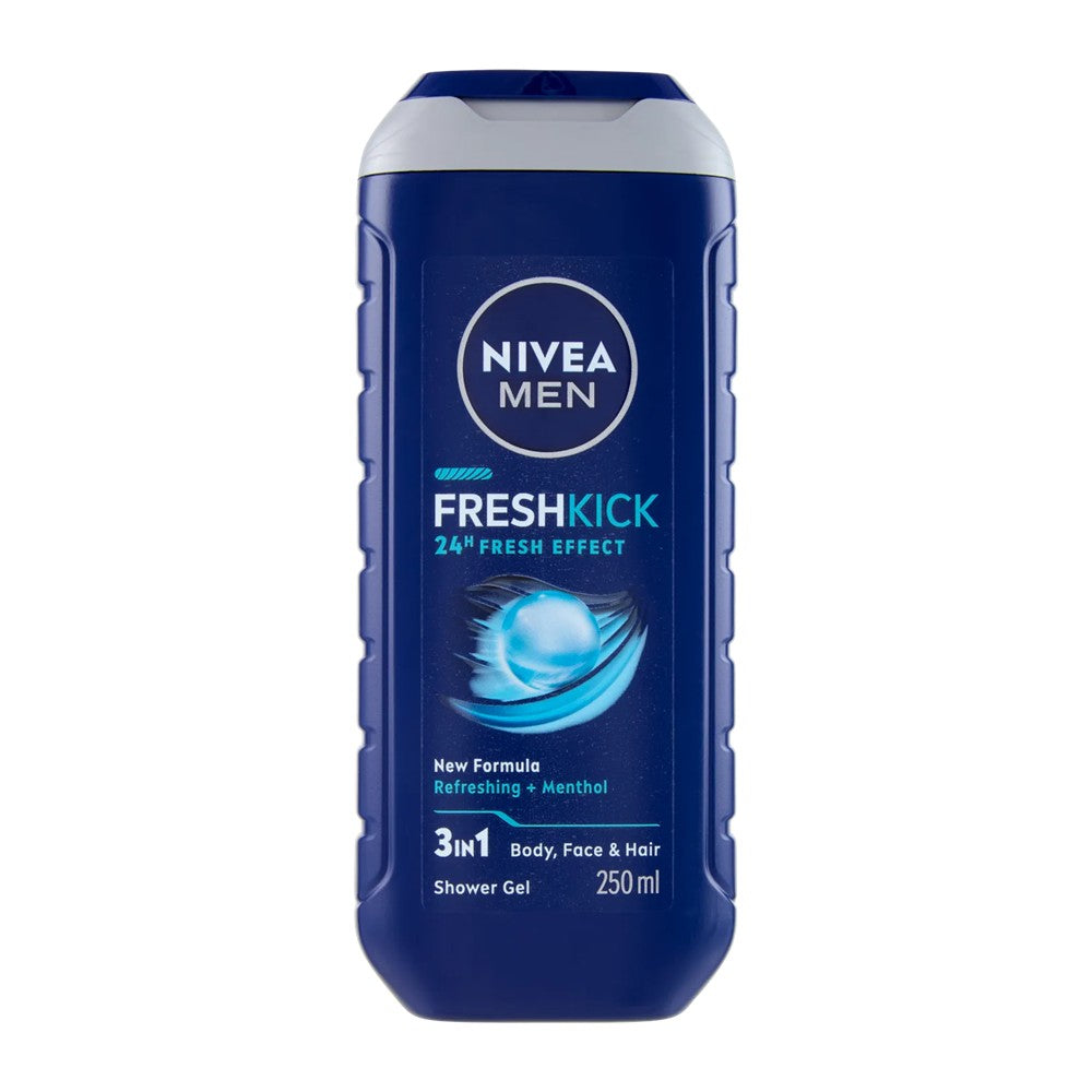 Nivea Men - Douchegel - Fresh Kick  - 3in1 - 24h - 250ml