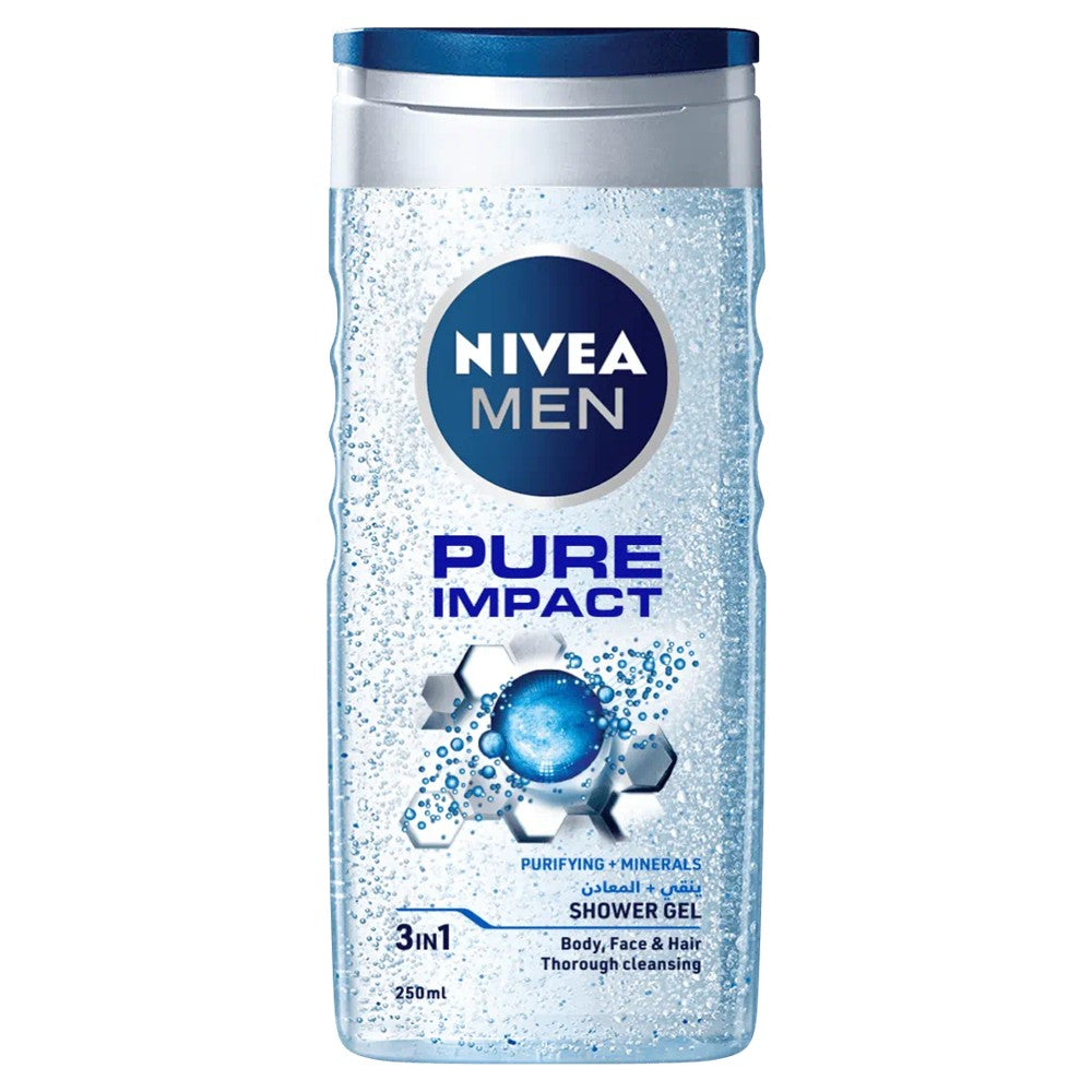 Nivea Men - Douchegel - Pure Impact - 3in1 - 250ml