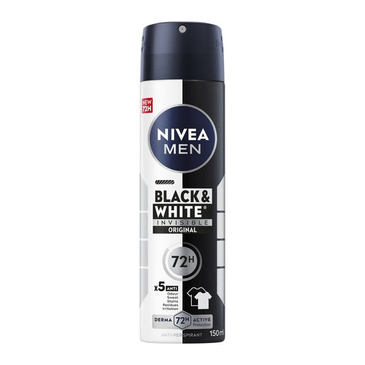Nivea Men - Deodorant - Spray - Black & White - Invisible Dry - 150ml