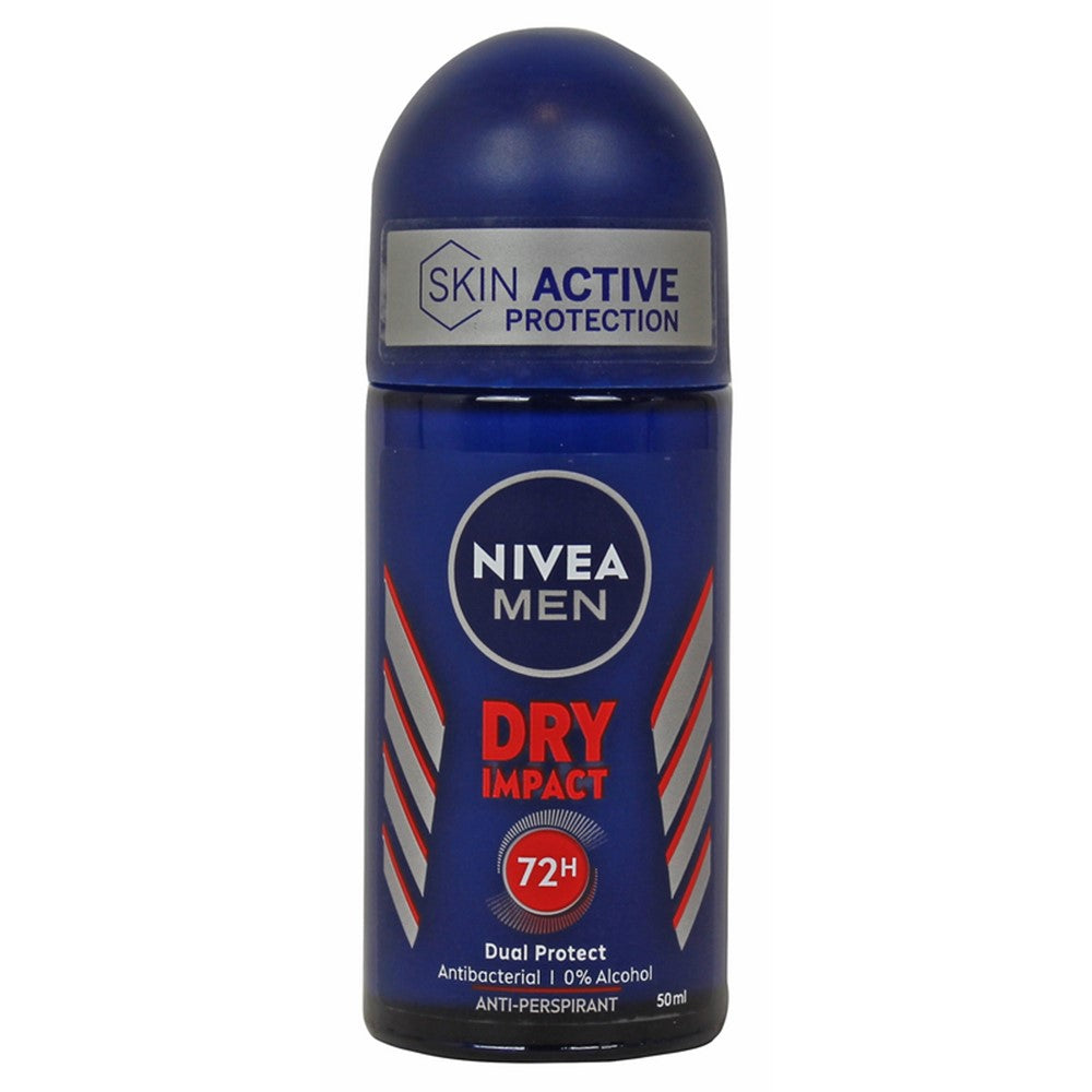 Nivea Men - Deodorant - Roller - Dry Impact - Dual Protect - 50ml