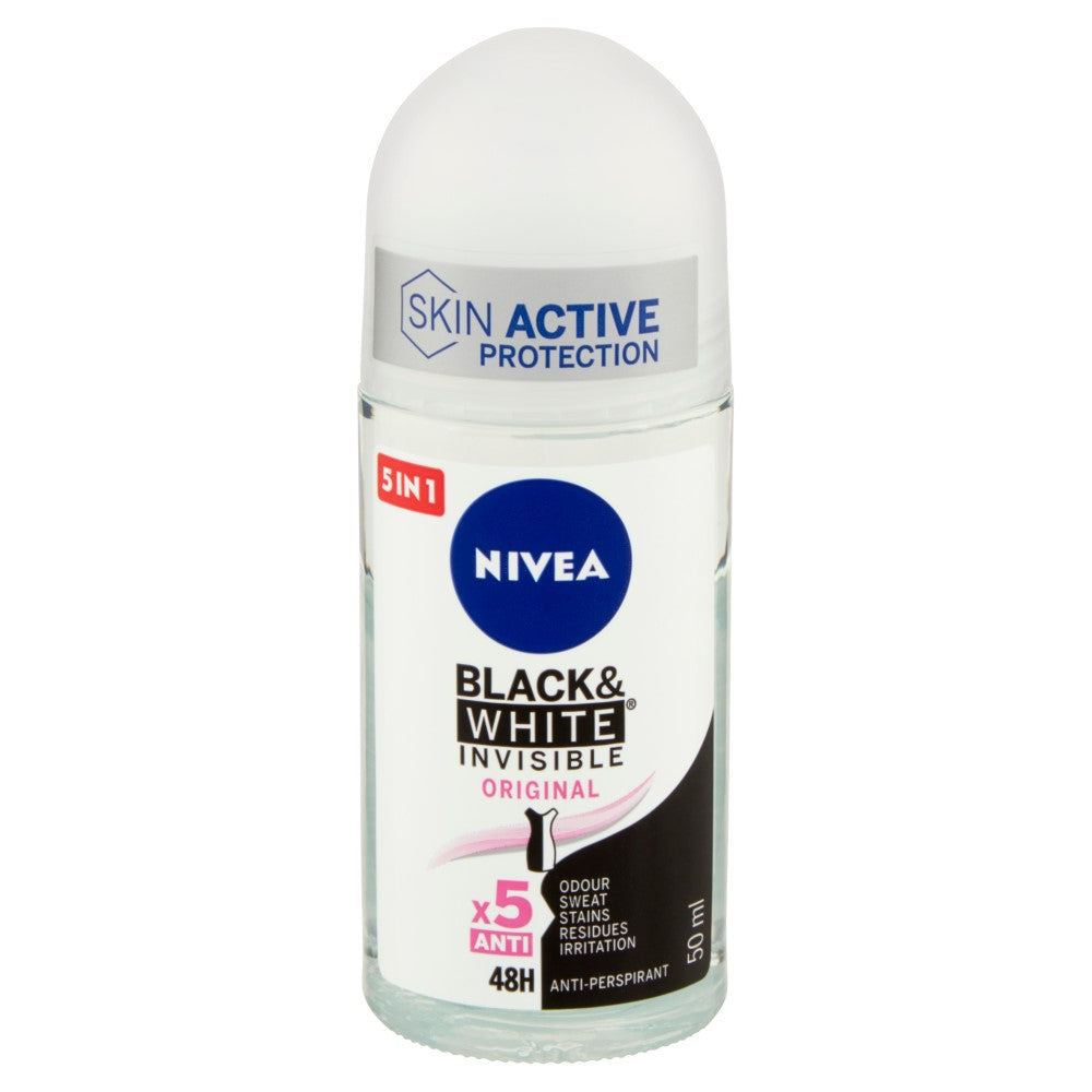 Nivea - Deodorant - Roller - Black & White Invisible - Original - 50ml