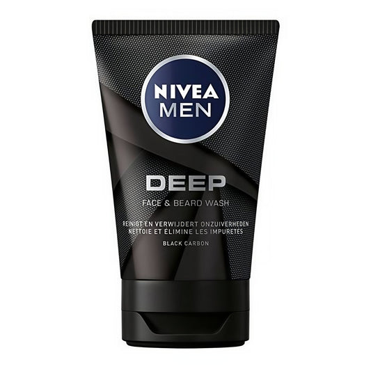 Nivea Men - Gezichtsreiniging - Gel - Deep - Black Carbon - Face & Beard Wash - 100ml