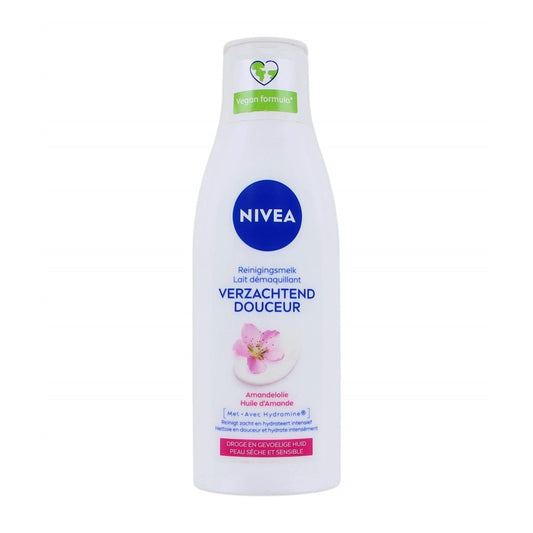 Nivea - Reiniginsmelk - Amandelolie - Droge Huid - 200ml