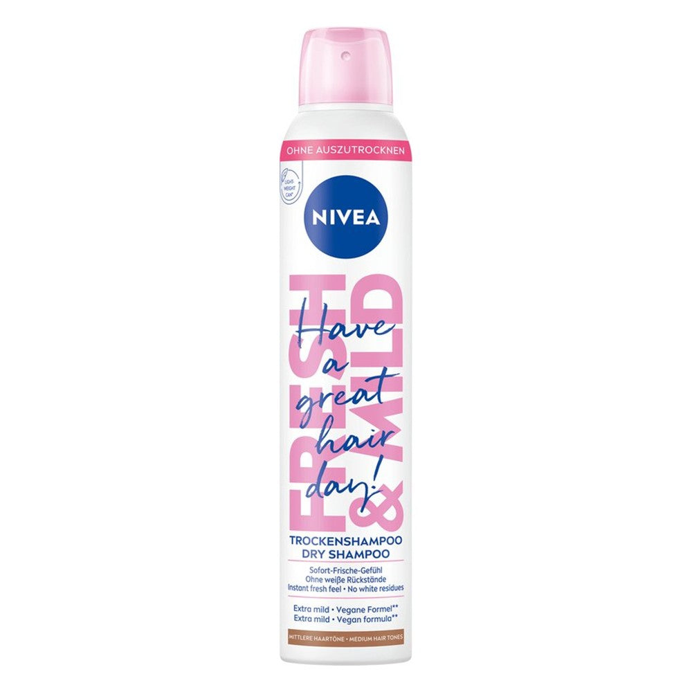 Nivea - Droogshampoo - Spray - Fresh & Mild - Medium Hair Tones - 200ml