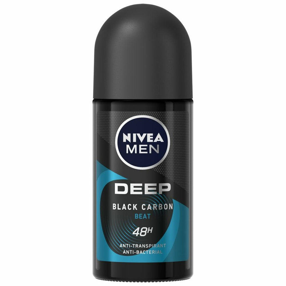 Nivea Men - Deodorant - Roller - Deep Black Carbon Beat - Maxx Tech - 50ml