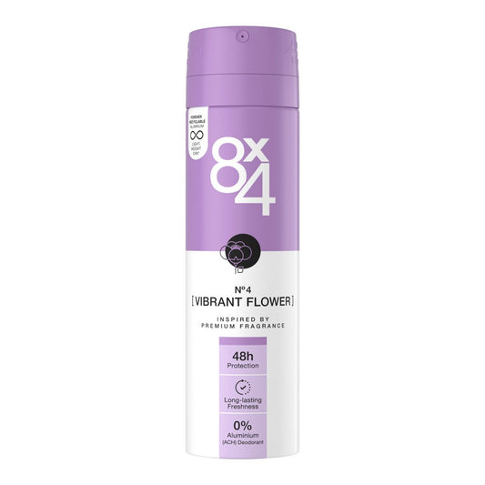 8x4 - Deodorant - Spray - Vibrant Flower - 150ml