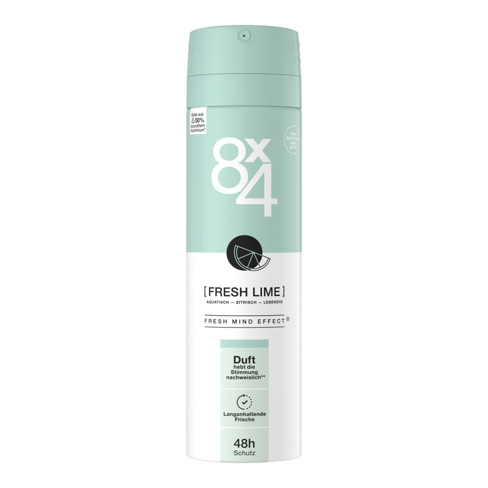 8x4 - Deodorant - Spray - Fresh Lime - 150ml