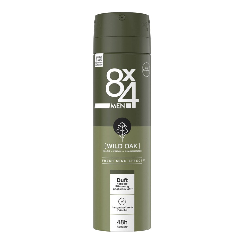 8x4 - Deodorant - Spray - Wild Oak - 150ml