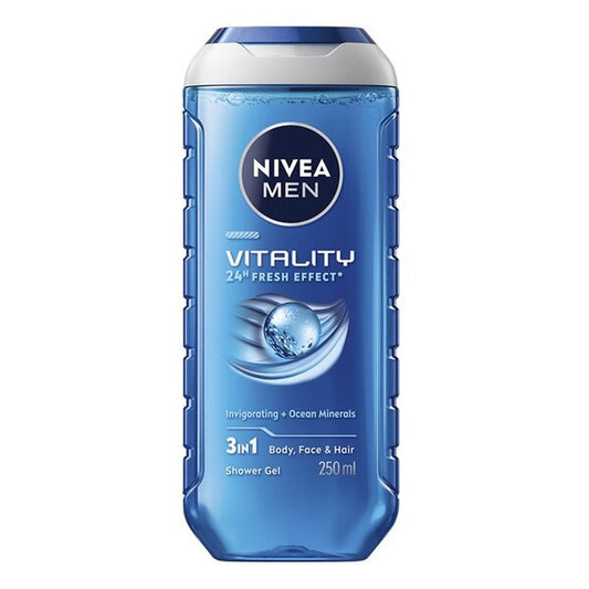 Nivea Men - Douchegel - Vitality - 3in1 - 24h Fresh Effect - 250ml