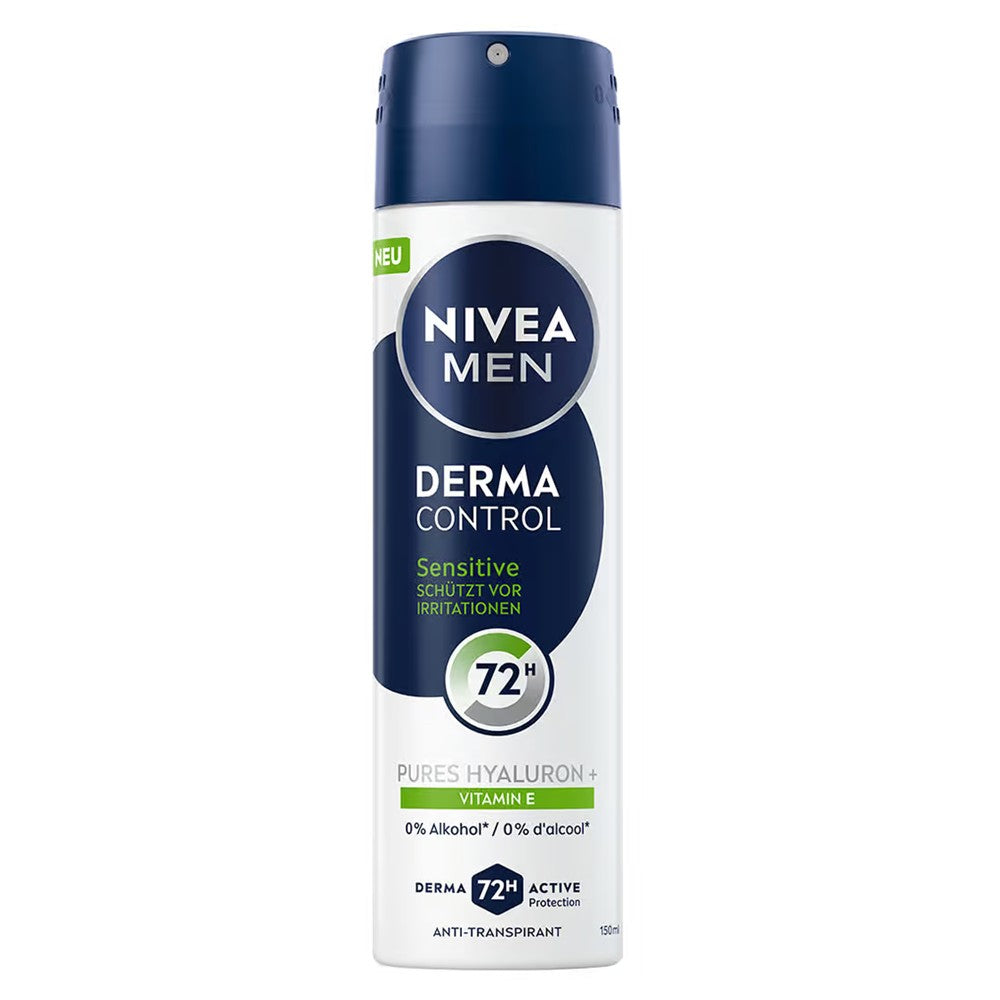 Nivea Men - Deodorant - Spray - Derma Control - Sensitive - 72h - 150ml