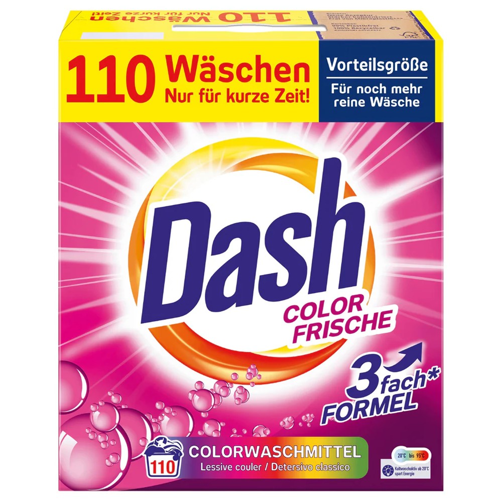 Dash - Wasmiddel - Waspoeder - Color - 110Wb/5.5kg