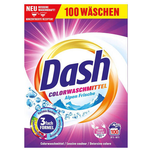Dash - Wasmiddel - Waspoeder - Alpen Frische - Color - 100Wb/5kg
