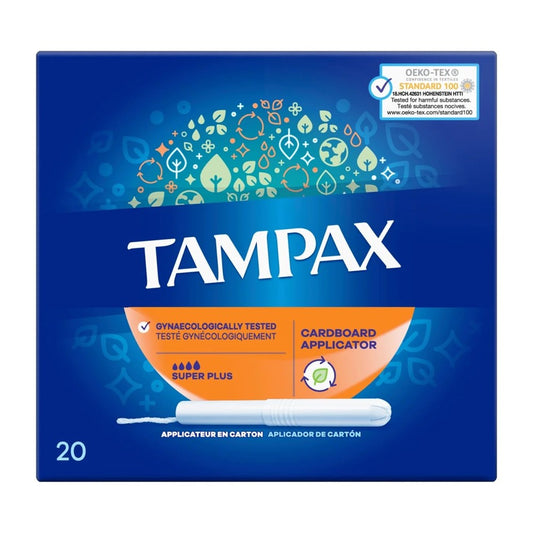 Tampax - Tampons - 4 Superplus - Cardboard Applicator - 20 Stuks