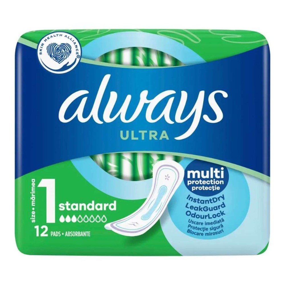 Always - Maandverband - 1 Standard - Ultra - Multi Protection - 12 Stuks