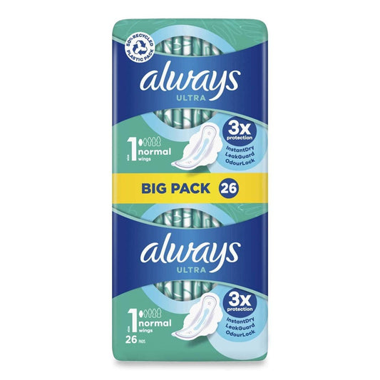 Always - Maandverband - 1 Normal Wings - Ultra Day - 3x Protection - 26 Stuks
