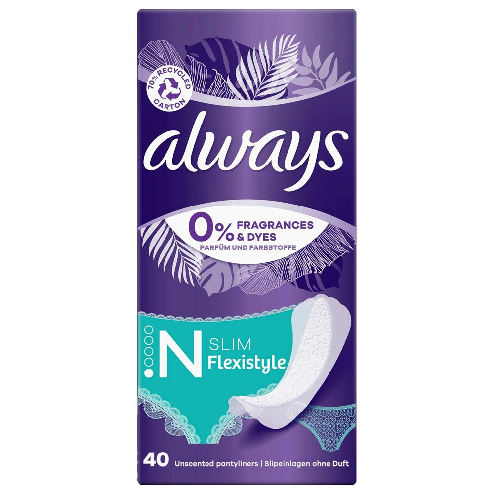 Always - Inlegkruisjes - 1 Normal - Daily Fresh - Slim Flexistyle - 40 Stuks