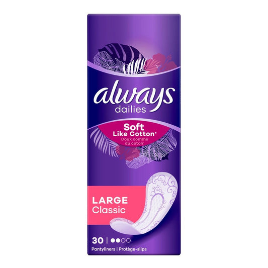 Always - Inlegkruisjes - 2.5 Long - Soft - Classic - 30 Stuks