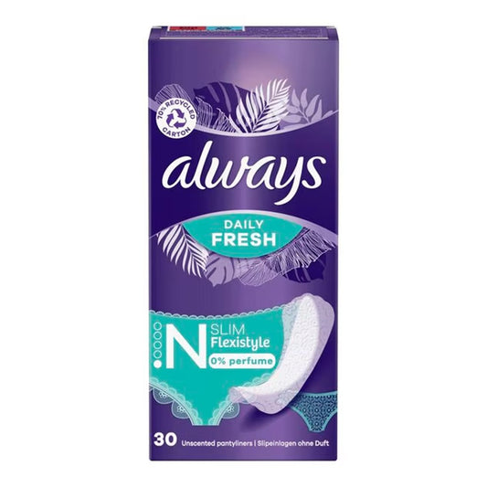 Always Daily Fresh - Maandverband - 1 Normal - Slim Flexistyle - 30 Stuks