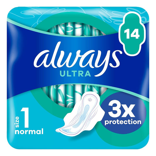 Always - Maandverband - Normal - Ultra Day - 3x Protection - 14 Stuks