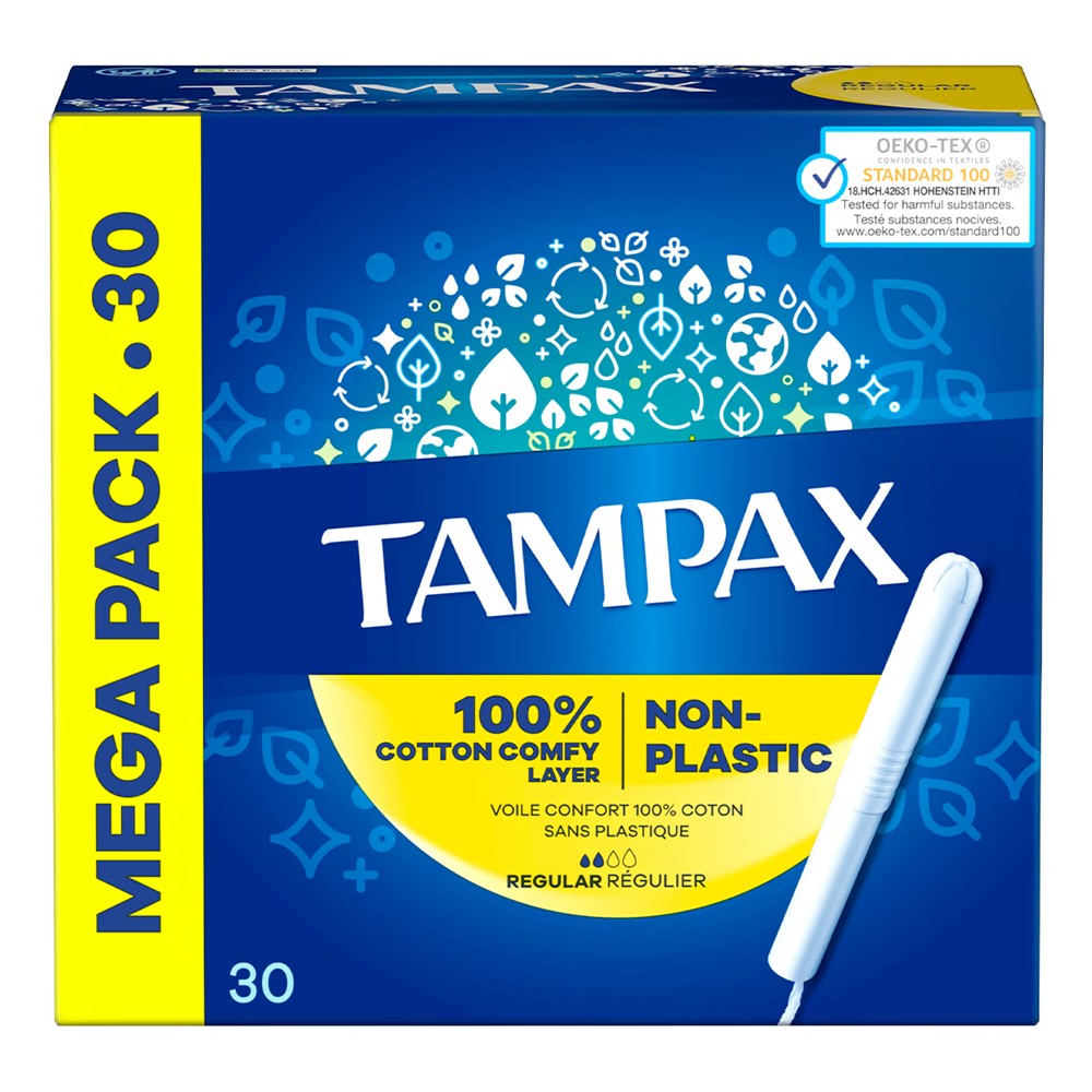 Tampax - Tampons - 2 Regular - Mega Pack - 30 Stuks