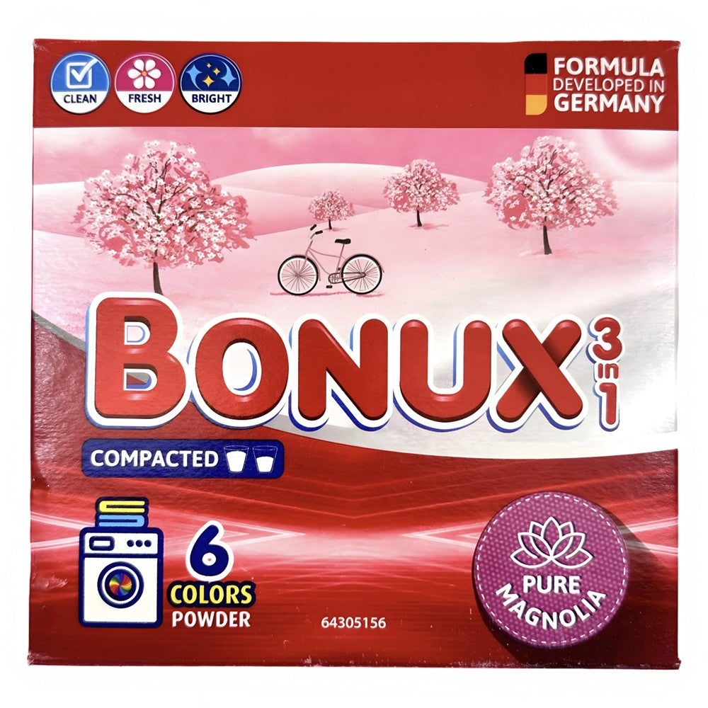 Bonux - Wasmiddel - Poeder - 3in1 - Pure Magnolia - 6Wb/390g