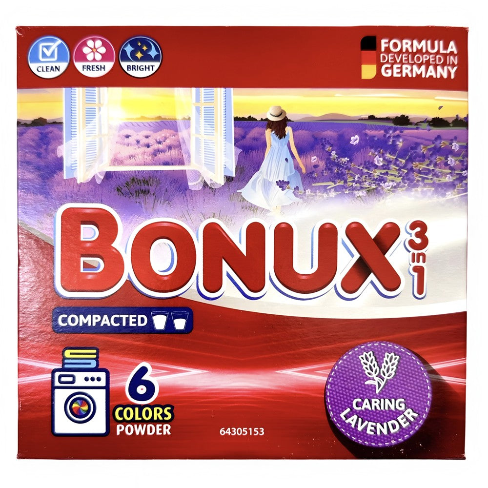 Bonux - Wasmiddel - Poeder - 3in1 - Lavander - 6Wb/390g
