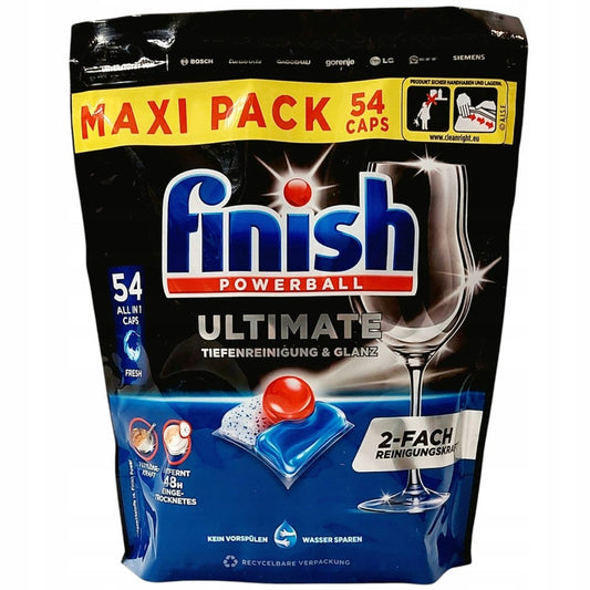 Finish Powerball - Vaatwas - Capsule - Ultimate - All in 1 Fresh - 54Wb/696g