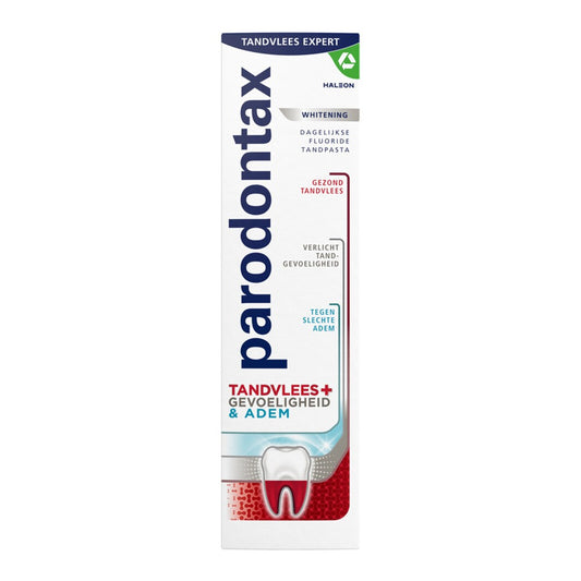 Parodontax - Tandpasta - Tandvlees + Gevoeligheid & Adem Whitening - 75ml