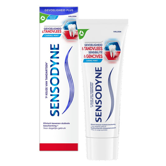 Sensodyne - Tandpasta - Gevoeligheid & Tandvlees - Caring Mint - 75ml