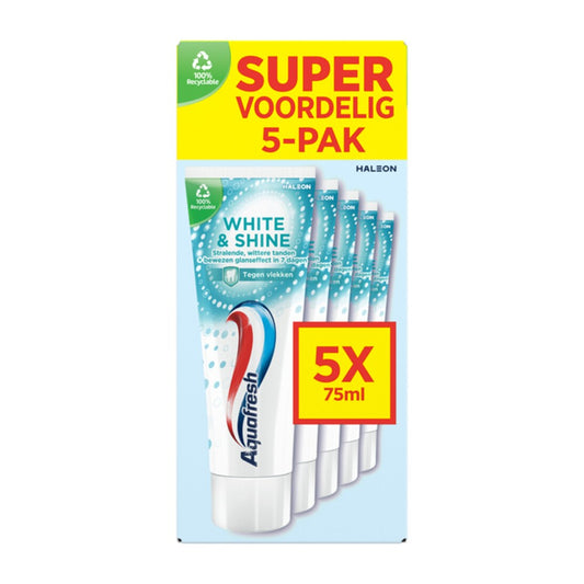 Aquafresh - Tandpasta - White & Shine - 5 x 75ml