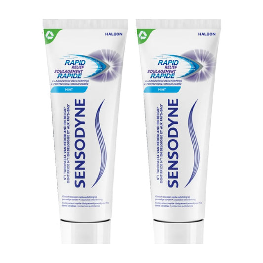 Sensodyne - Tandpasta - Rapid Relief - Mint - 2x75ml