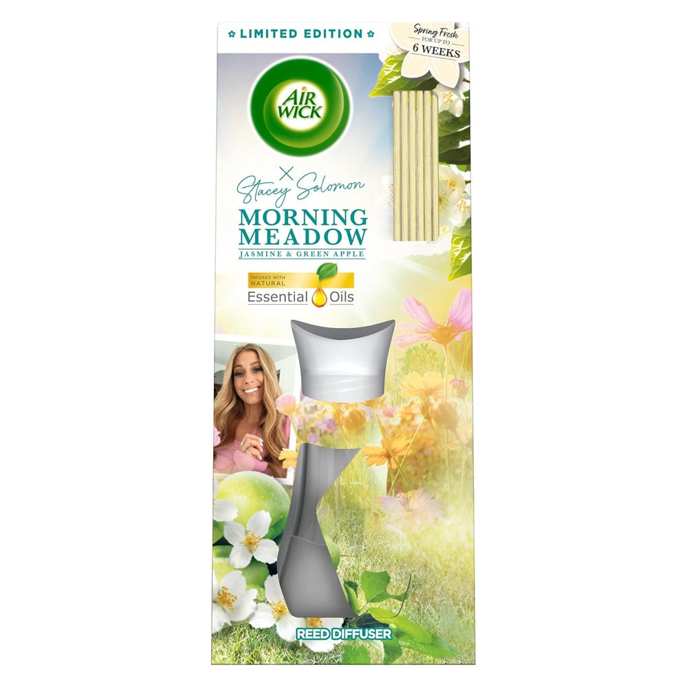 Air Wick - Luchtverfrisser - Riet Verspreiders - Morning Meadow - Jasmine & Green Apple - 25ml