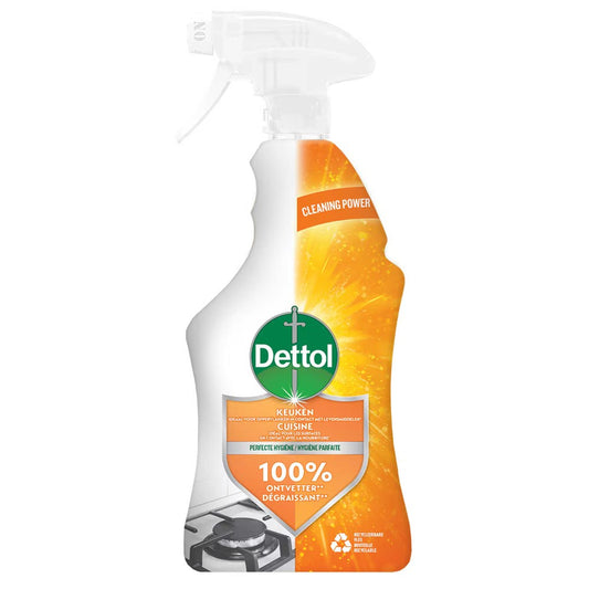 Dettol - Keukenreiniger - Spray - Cleaning Power - 100% Ontvetter - 500ml
