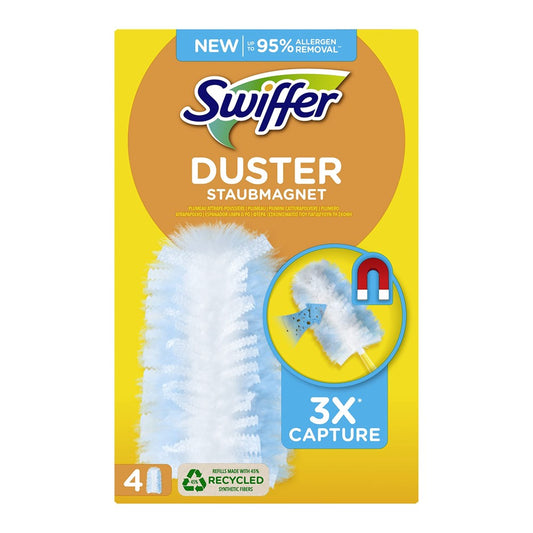 Swiffer - Duster - Navulling - Staubmagnet - 3x Capture - 4 Stuks