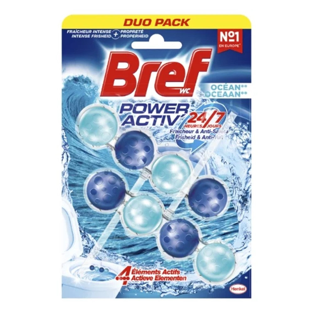 Bref - Toiletblok - Power Active - Ocean - 2x50g