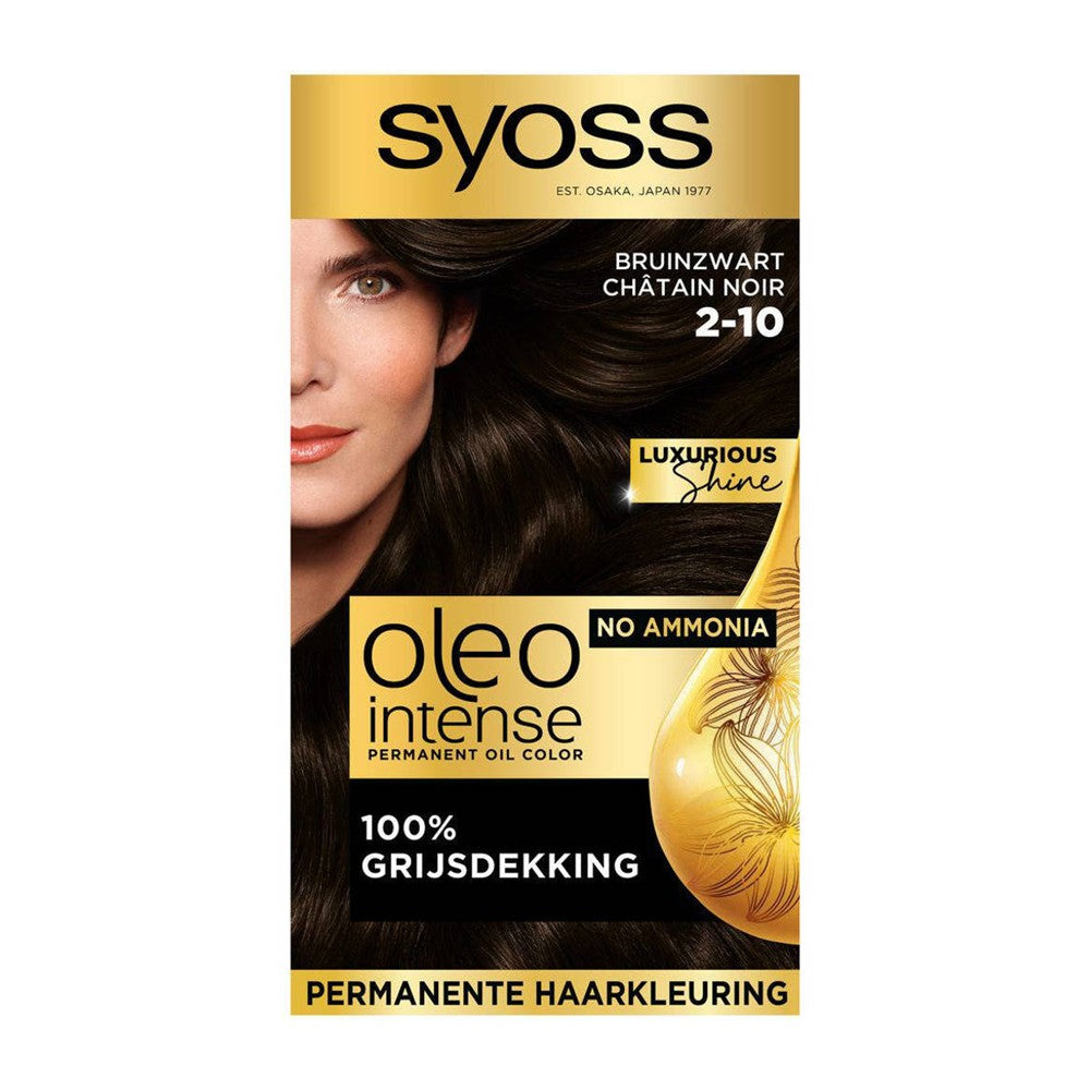 Syoss - Haarverf - Oleo Intense - Bruin Zwart - Nr. 2-10 - 1 Stuk